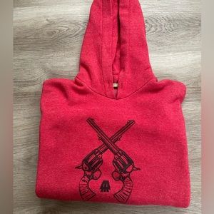 COPY - Vintage Redneck Rebellion red hoodie medium Canadian (Kenora Ontario bra…